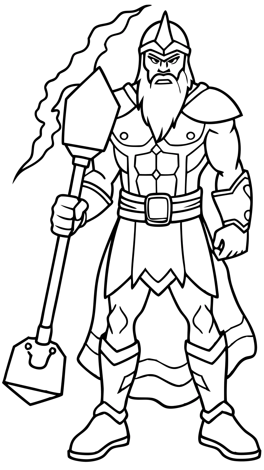 coloring pages of thor